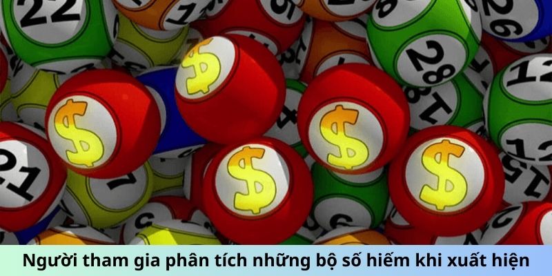 Người tham gia phân tích những bộ số hiếm khi xuất hiện